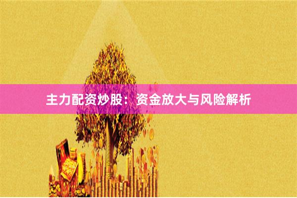 主力配资炒股：资金放大与风险解析