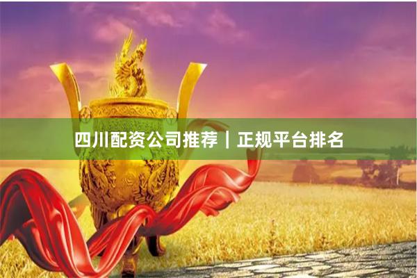 四川配资公司推荐｜正规平台排名